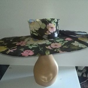 HUGE FLORAL DERBY HAT